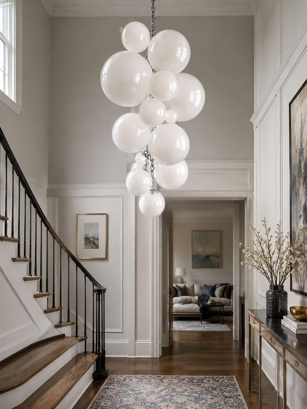 Velymo Grapetta Chandelier Glass lighting by Bling Lighting Studio