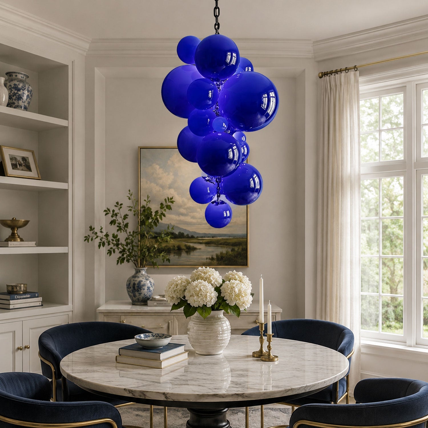 Velymo Grapetta Chandelier Glass lighting by Bling Lighting Studio