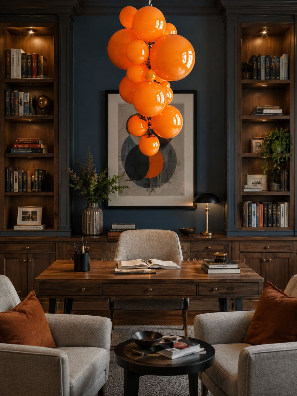 Velymo Grapetta Chandelier Glass lighting by Bling Lighting Studio