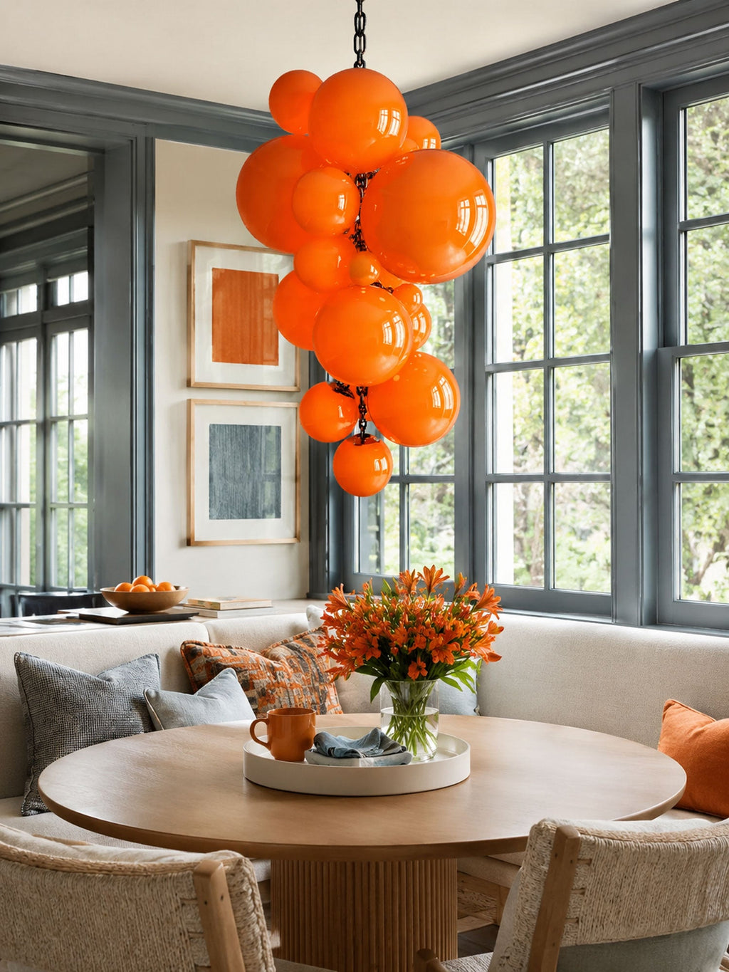 Velymo Grapetta Chandelier Glass lighting by Bling Lighting Studio