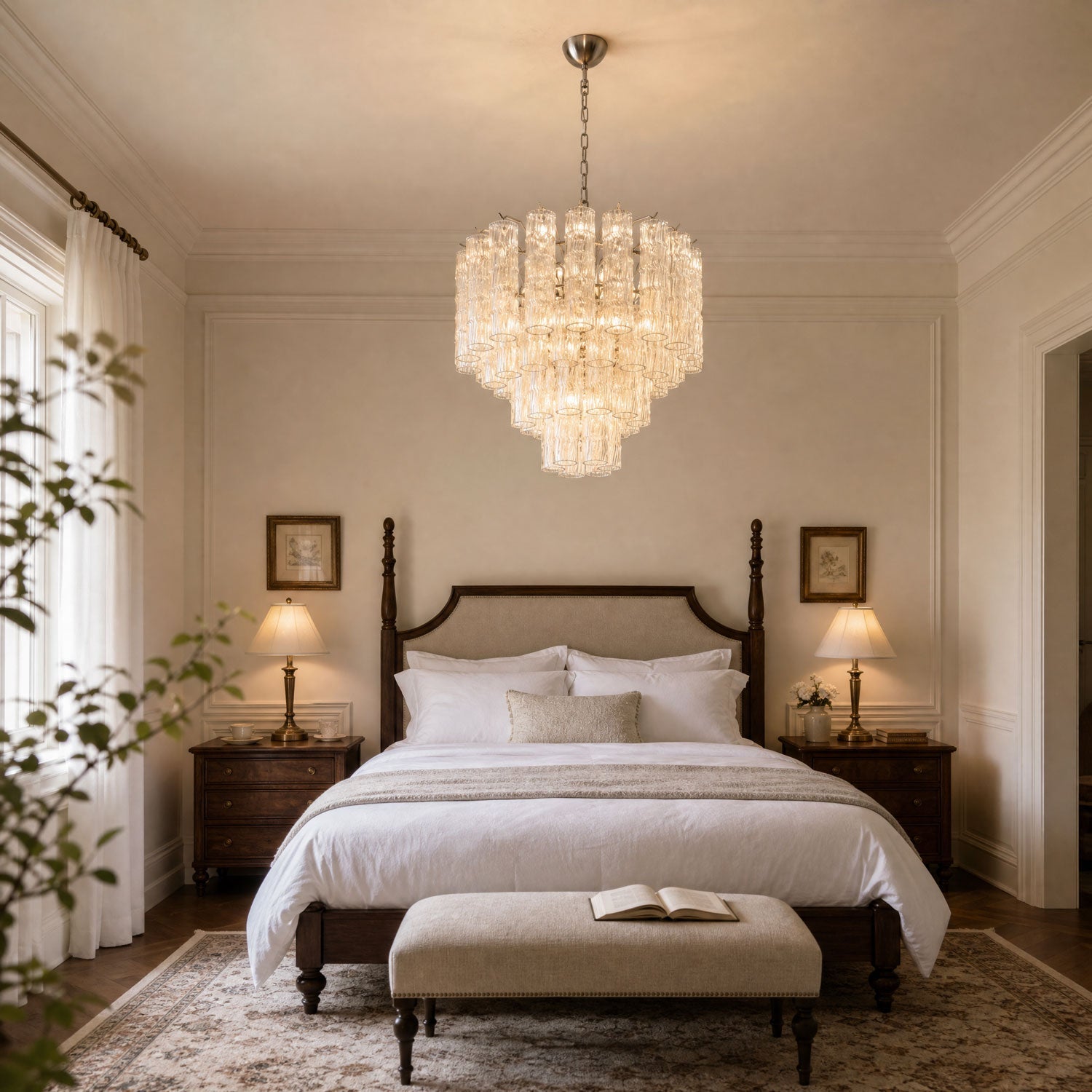 Vetrina Glass Chandelier Glass lighting by Bling Lighting Studio
