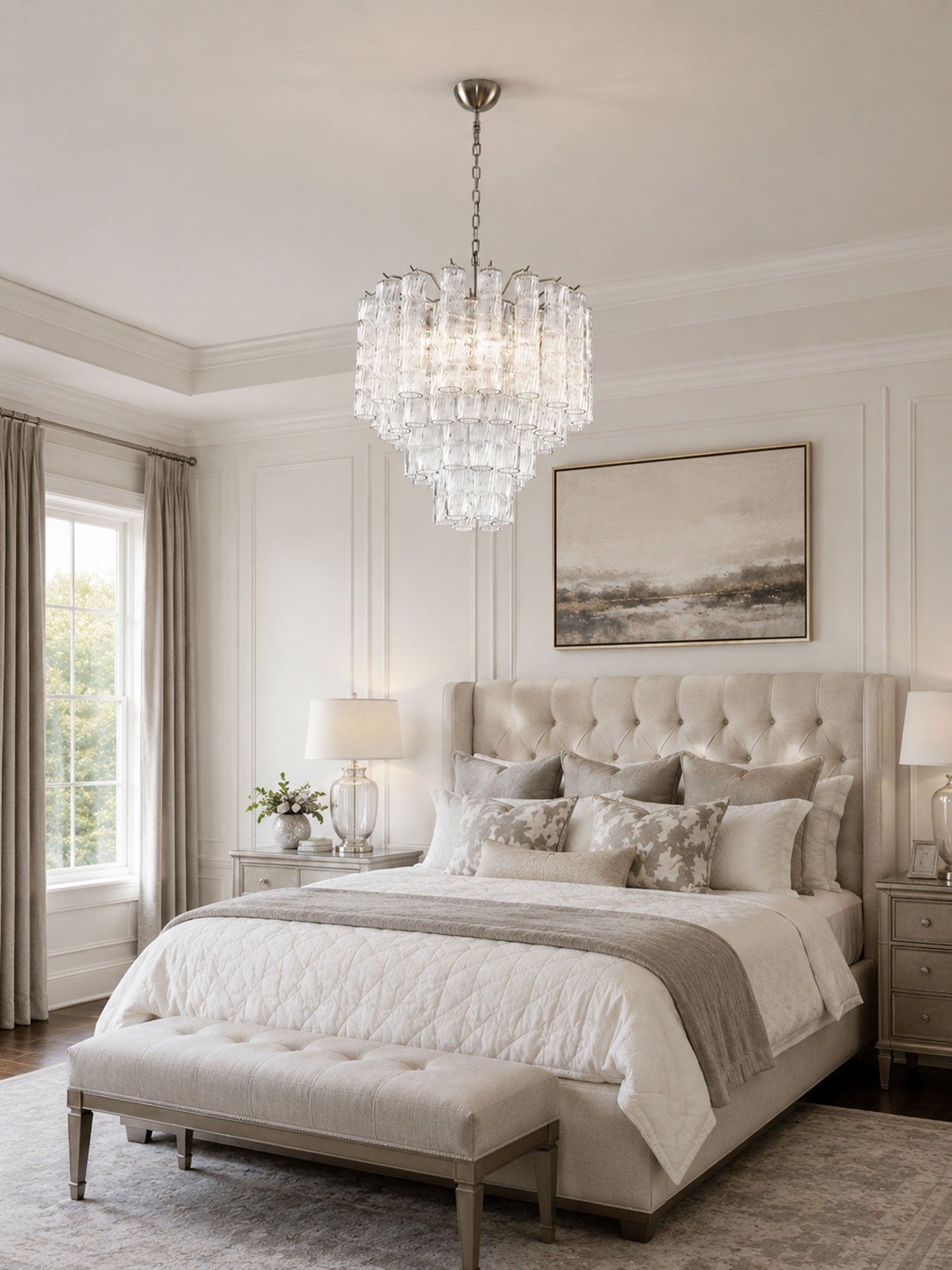 Vetrina Glass Chandelier Glass lighting by Bling Lighting Studio