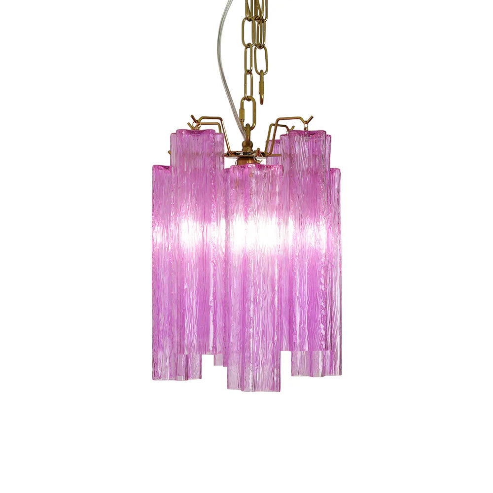 Vintage Amethyst Murano Glass Chandelier by Bling Lighting Studio