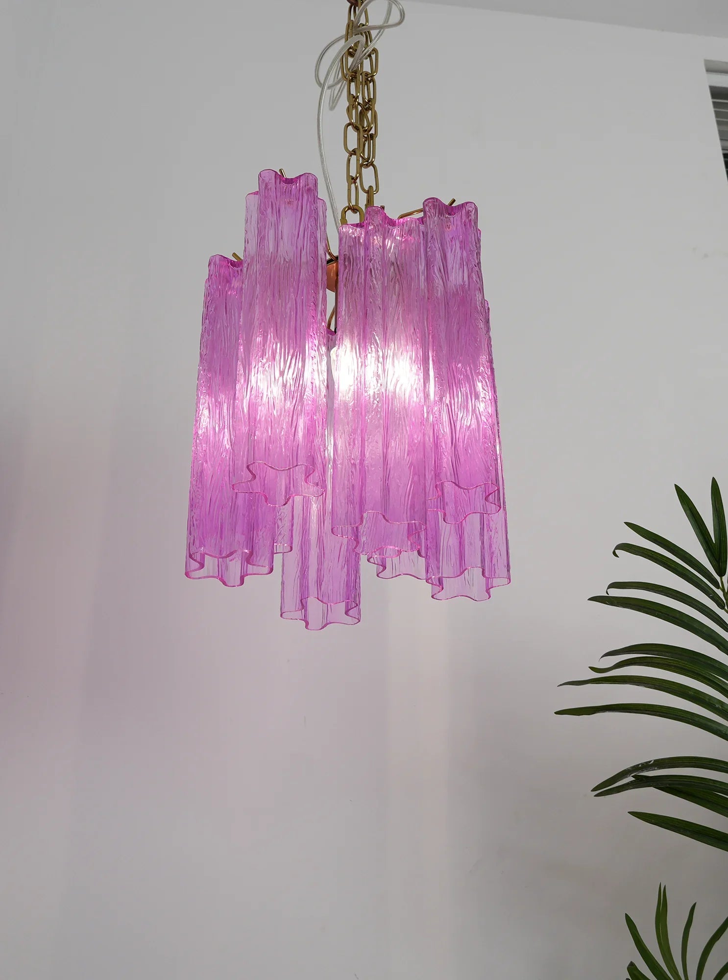Vintage Amethyst Murano Glass Chandelier product image