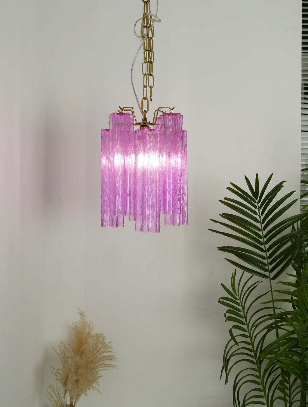 Vintage Amethyst Murano Glass Chandelier additional product view