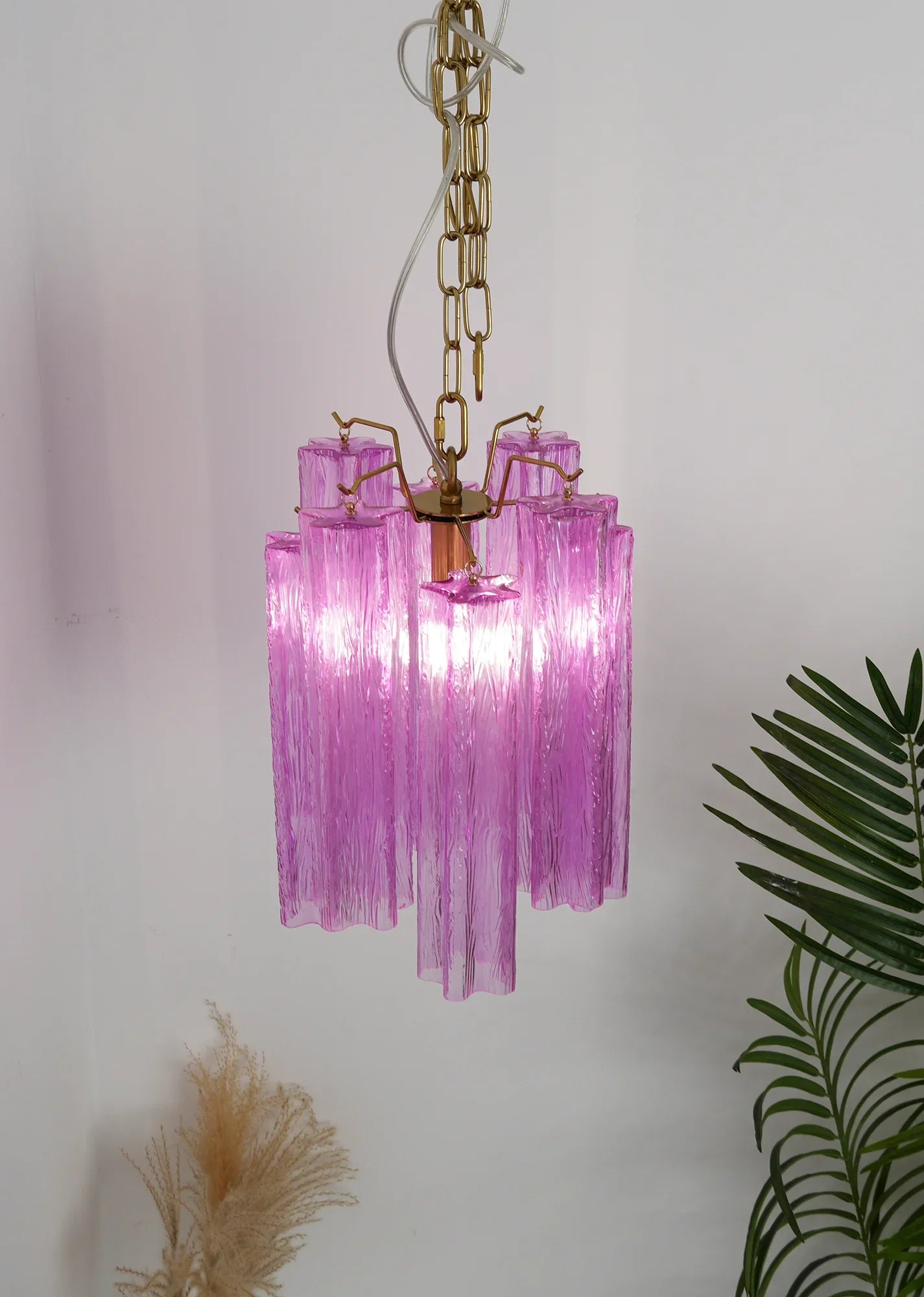 Vintage Amethyst Murano Glass Chandelier product image