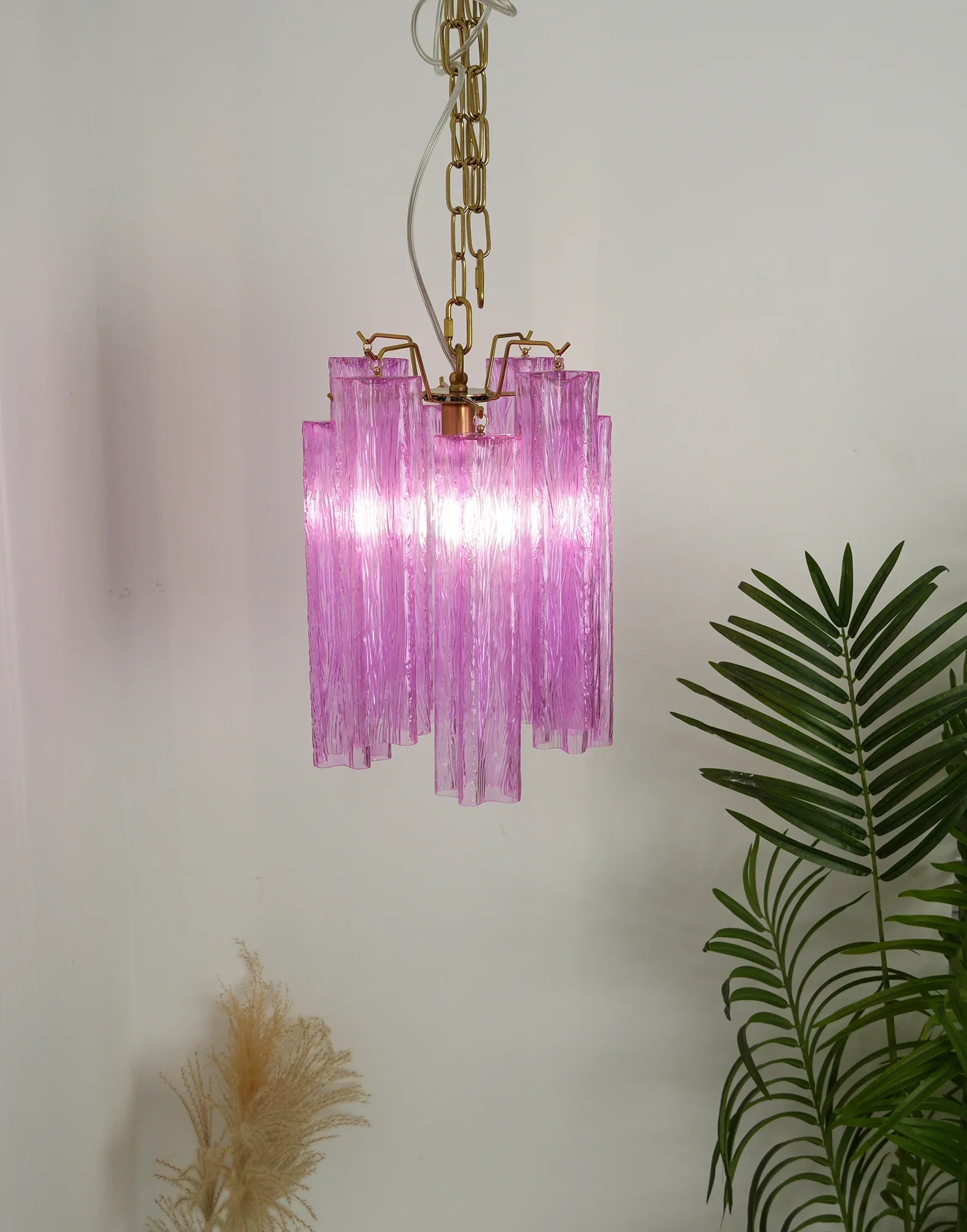Vintage Amethyst Murano Glass Chandelier product image