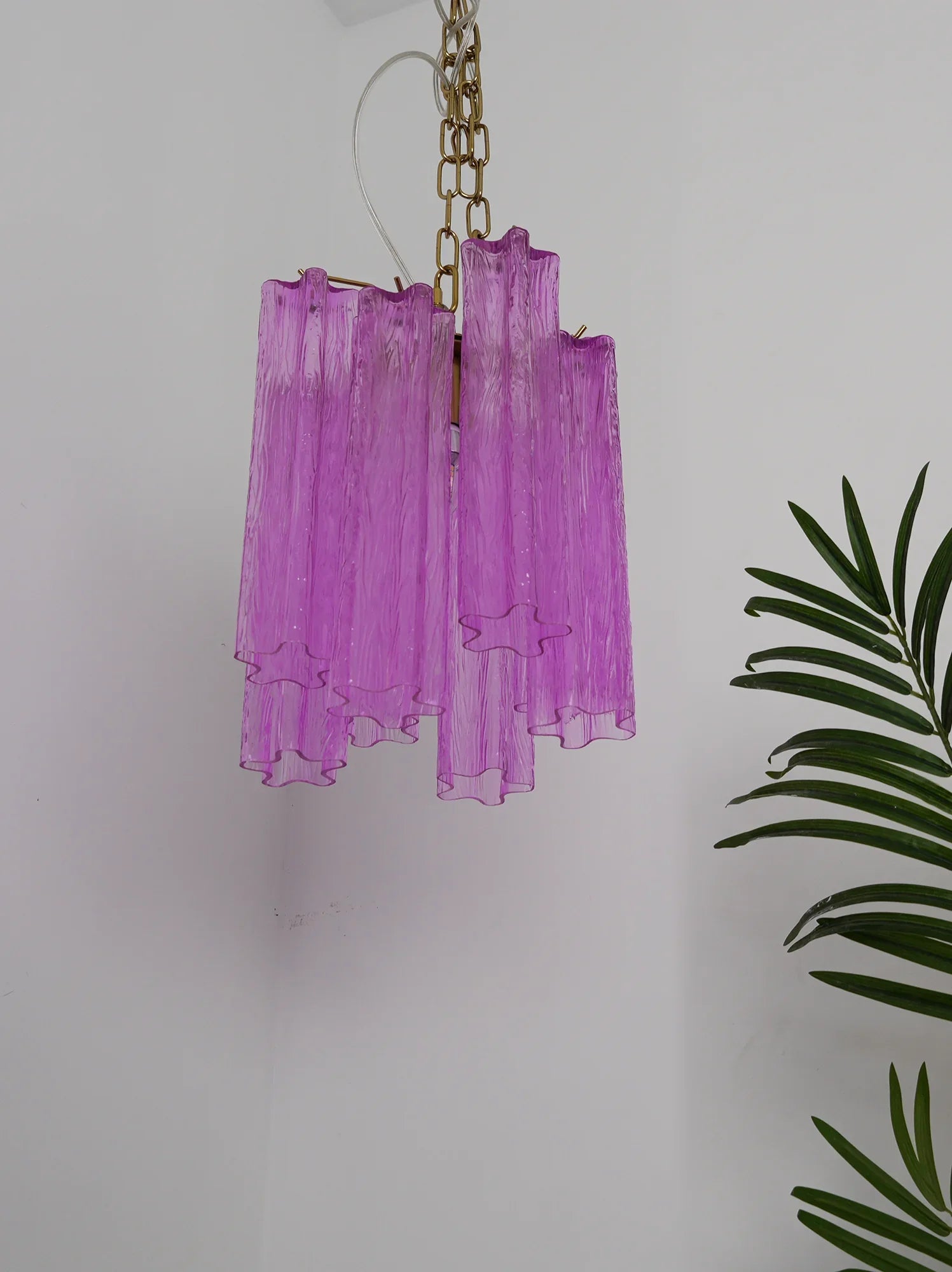 Vintage Amethyst Murano Glass Chandelier product image
