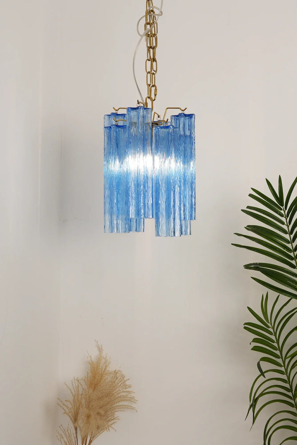 Vintage Blue Murano Glass Chandelier product image