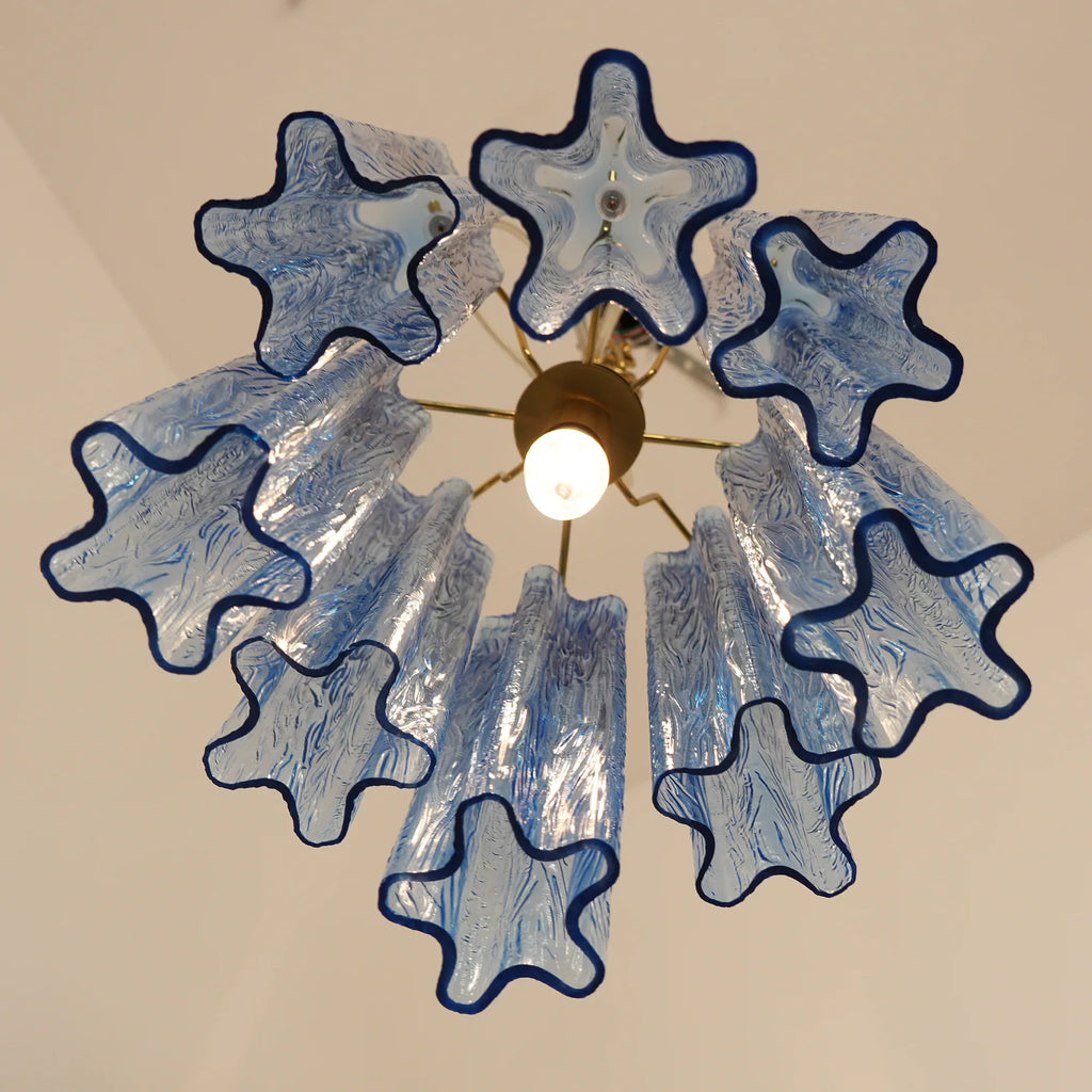 Vintage Blue Murano Glass Chandelier product image