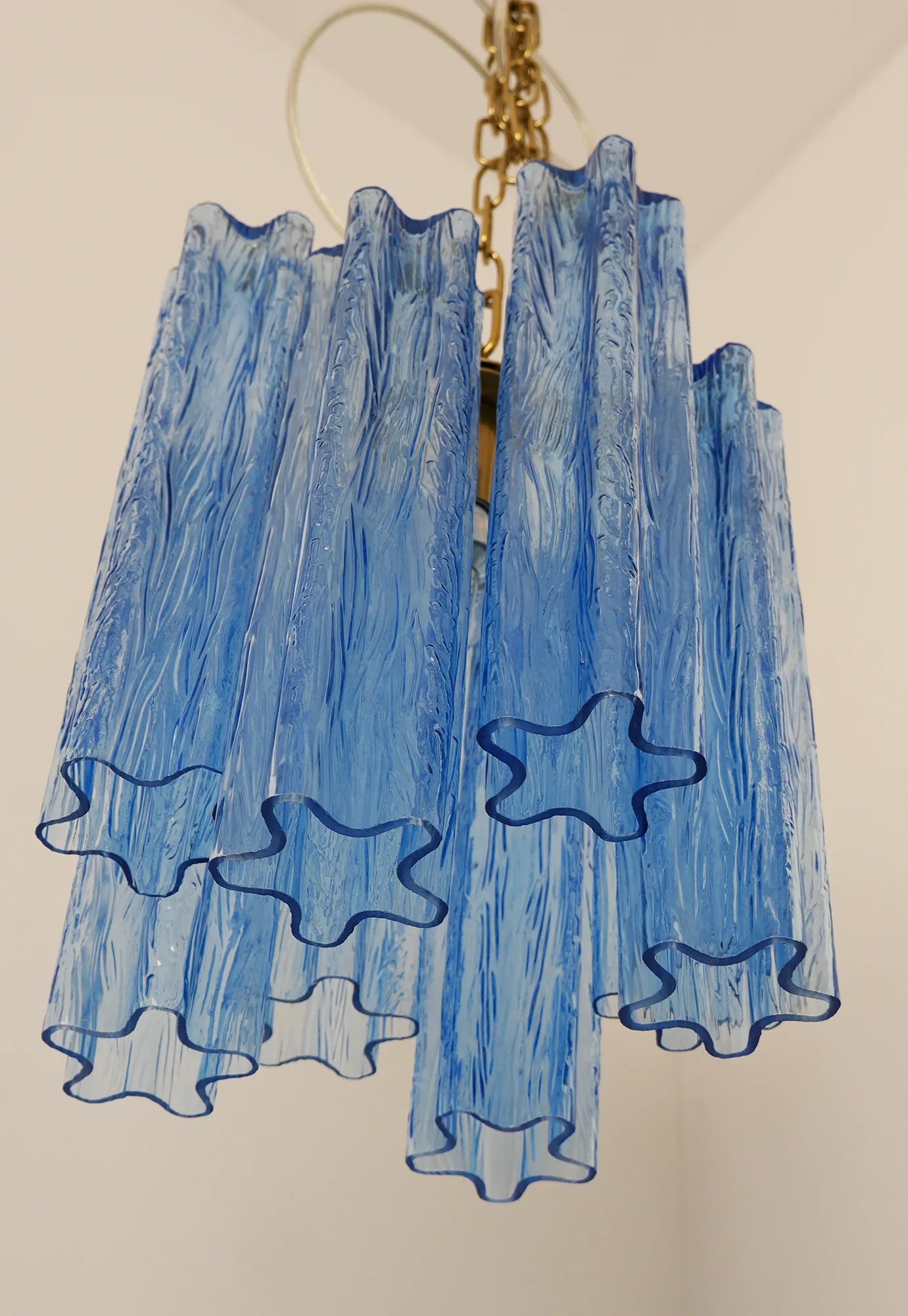 Vintage Blue Murano Glass Chandelier product image