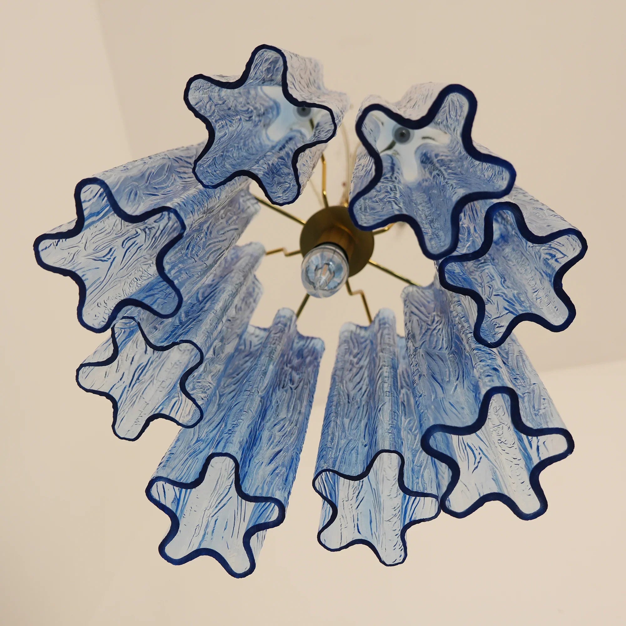 Vintage Blue Murano Glass Chandelier product image