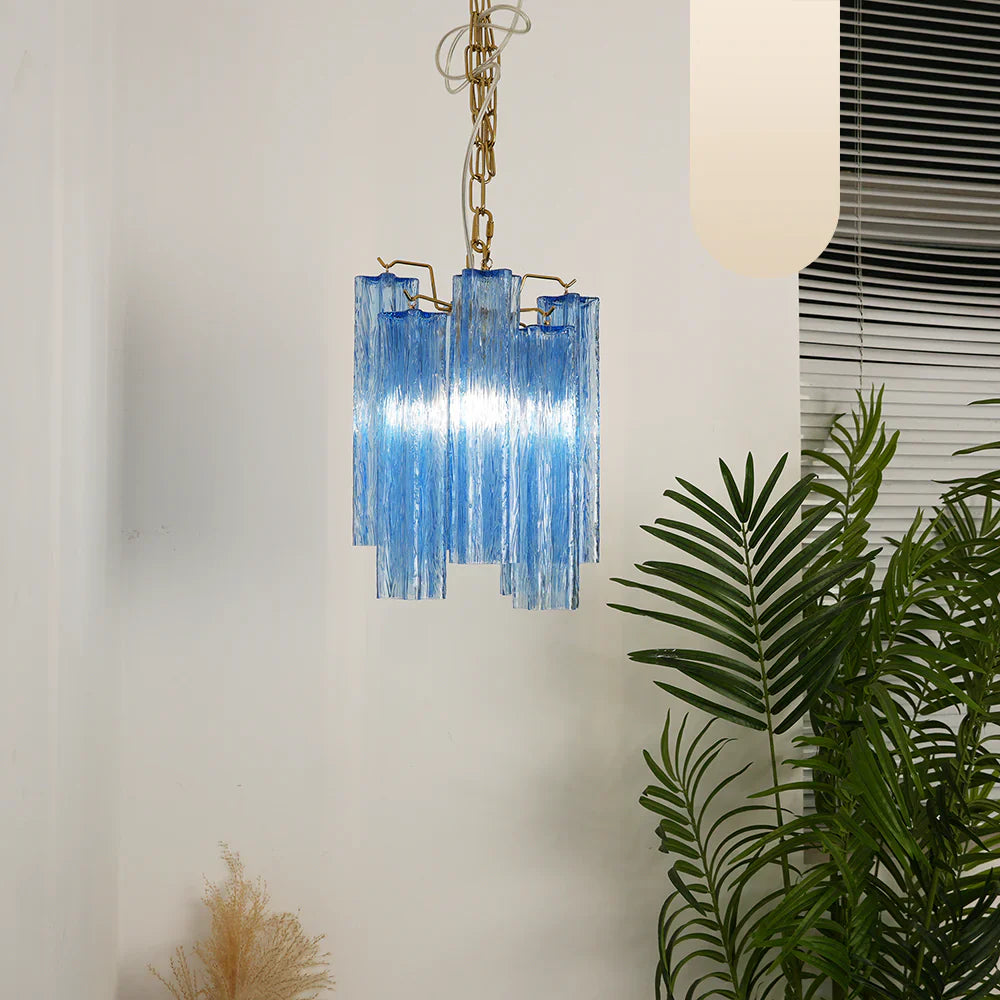Vintage Blue Murano Glass Chandelier product image