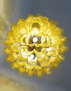 Vintage Caramel Murano Glass Petals Chandelier product image