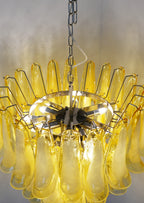 Vintage Caramel Murano Glass Petals Chandelier product image