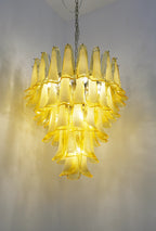 Vintage Caramel Murano Glass Petals Chandelier product image