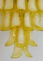 Vintage Caramel Murano Glass Petals Chandelier product image