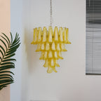 Vintage Caramel Murano Glass Petals Chandelier additional product view