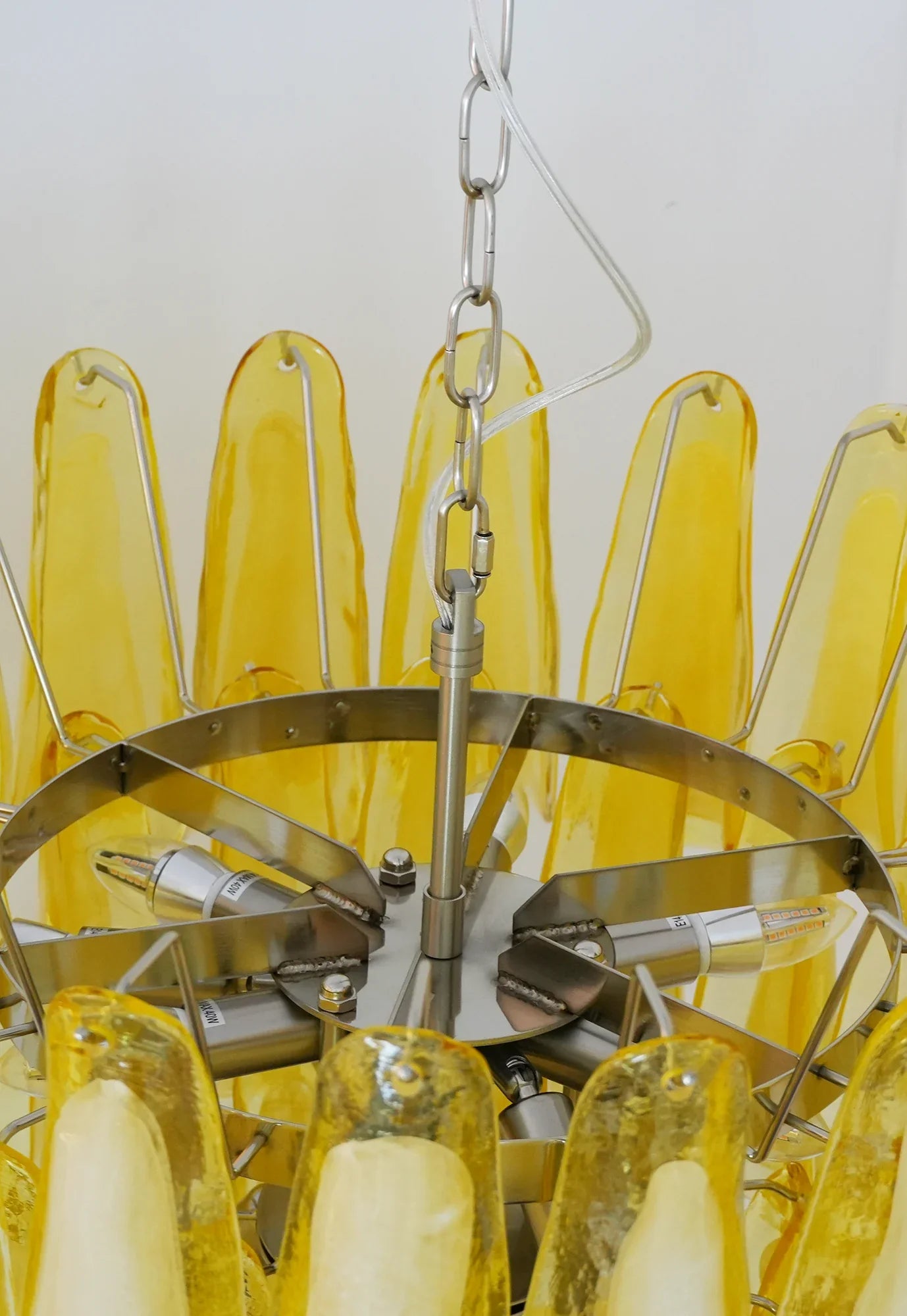 Vintage Caramel Murano Glass Petals Chandelier product image