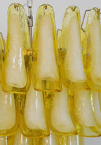 Vintage Caramel Murano Glass Petals Chandelier product image