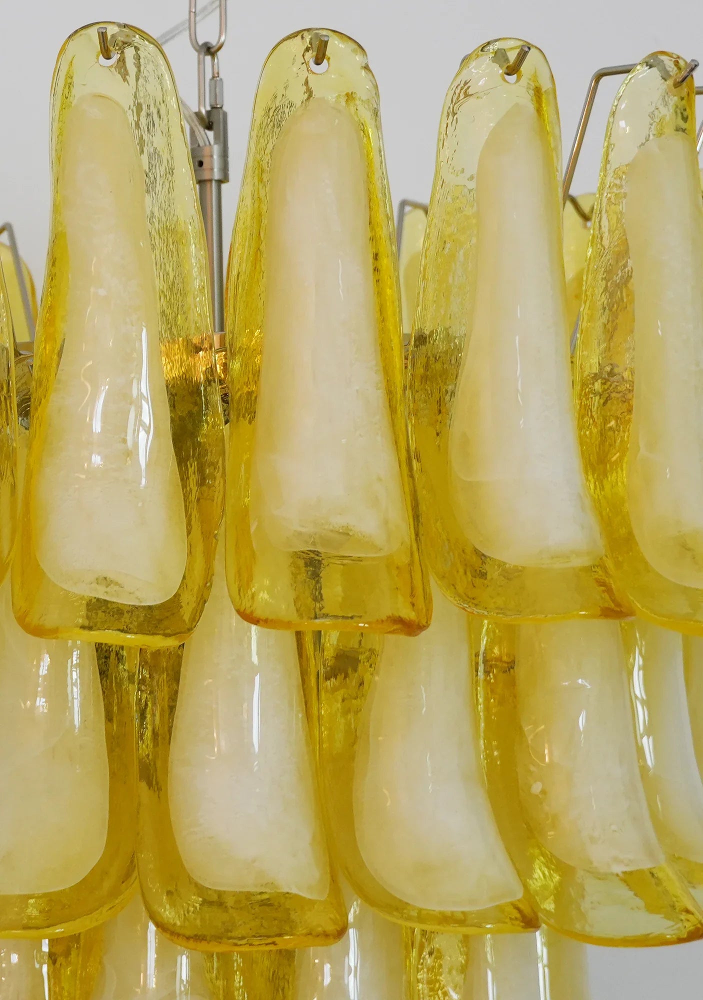 Vintage Caramel Murano Glass Petals Chandelier product image
