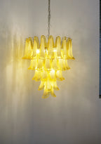 Vintage Caramel Murano Glass Petals Chandelier product image
