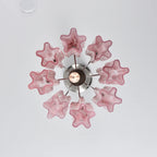 Vintage Gradient Red Murano Chandelier product image