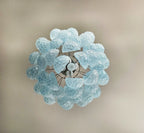 Vintage Murano Blue Glass Petals Chandelier product image