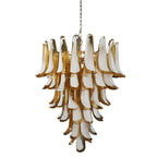 Vintage Murano Caramel Glass Petals Chandelier product image