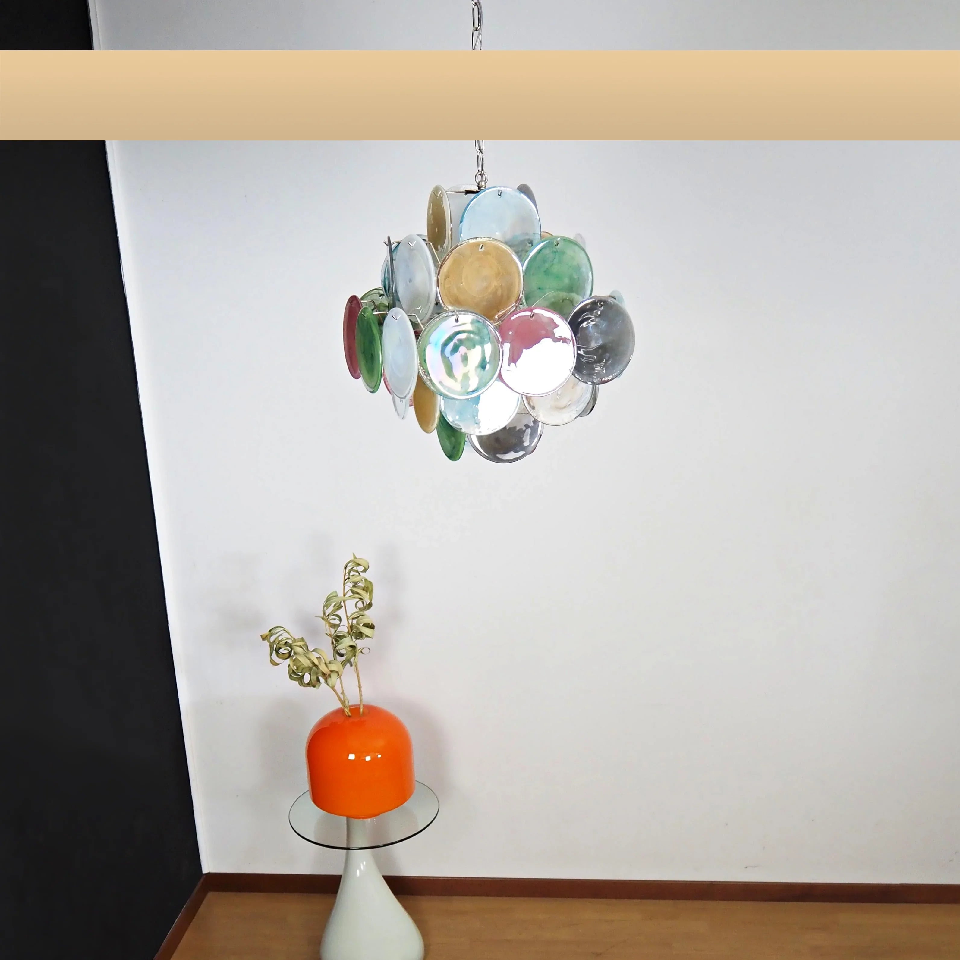 Vintage Murano Multicolored Disks Chandelier product image