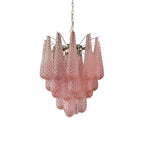 Vintage Murano Pink Glass Petals Chandelier product image