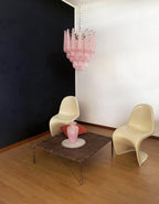 Vintage Murano Pink Glass Petals Chandelier product image