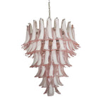 Vintage Murano Pink Glass Petals Chandelier product image