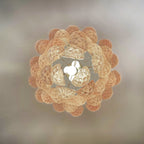 Vintage Murano Pink Glass Petals Chandelier product image