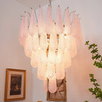 Pink Murano Petal Drop Glass Chandelier product image