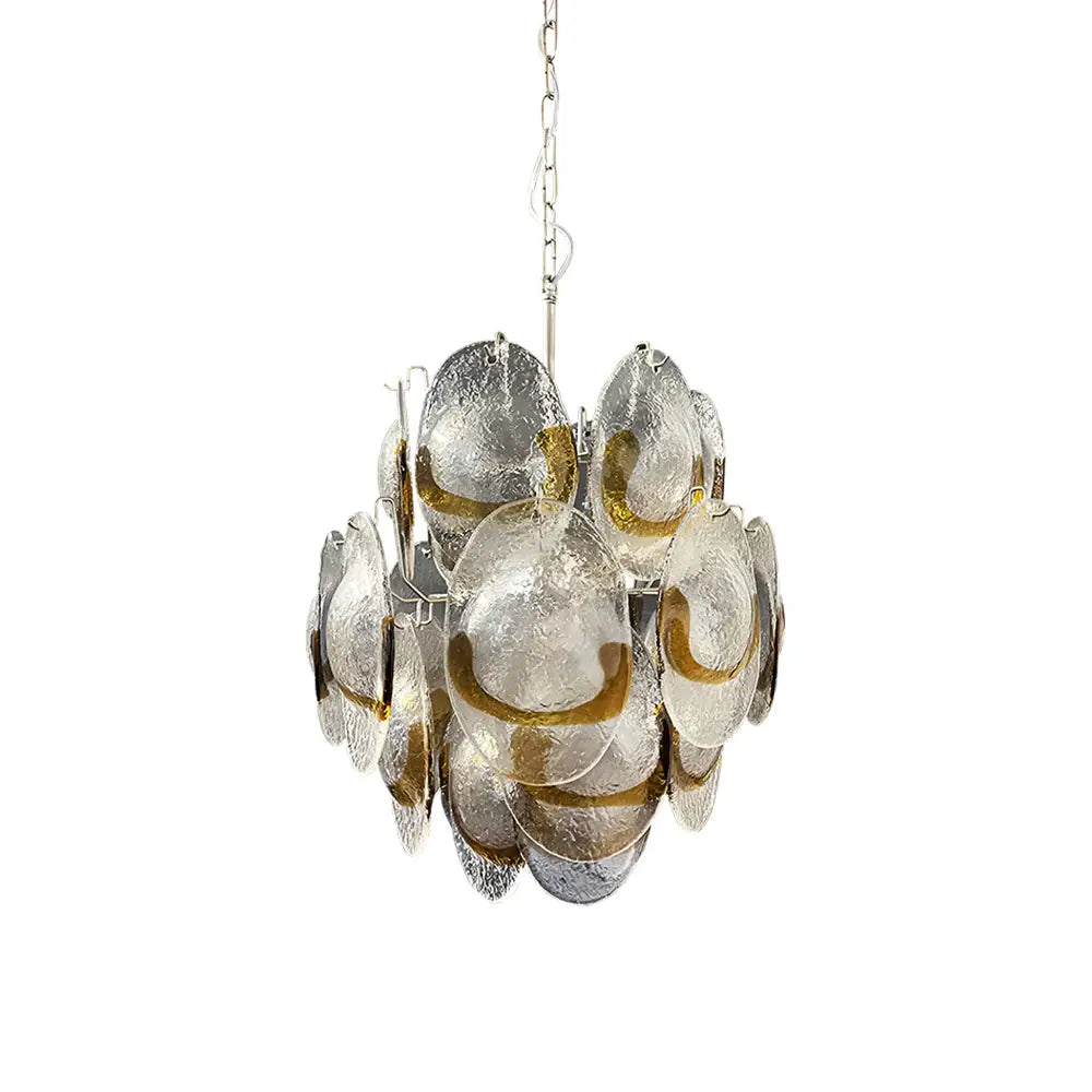 Vintage Murano Transparent Amber Chandelier product image
