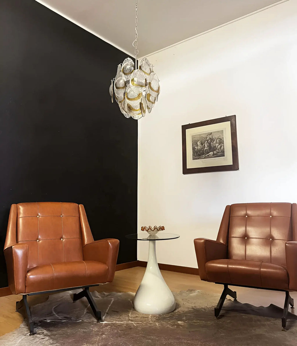 Vintage Murano Transparent Amber Chandelier product image