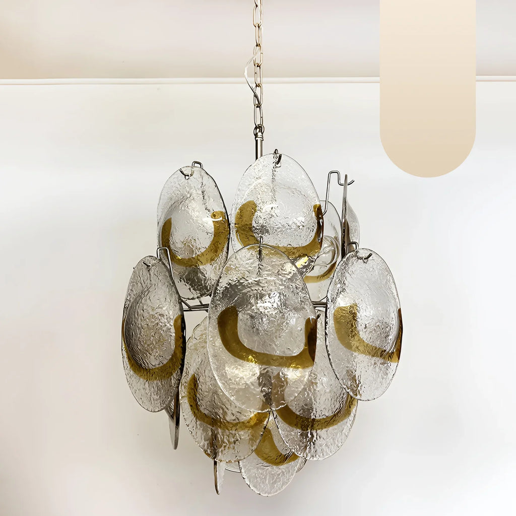 Vintage Murano Transparent Amber Chandelier product image