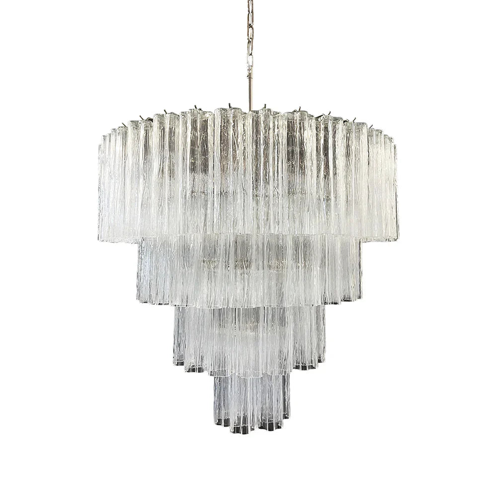Vintage Murano Transparent Glass Chandelier product image