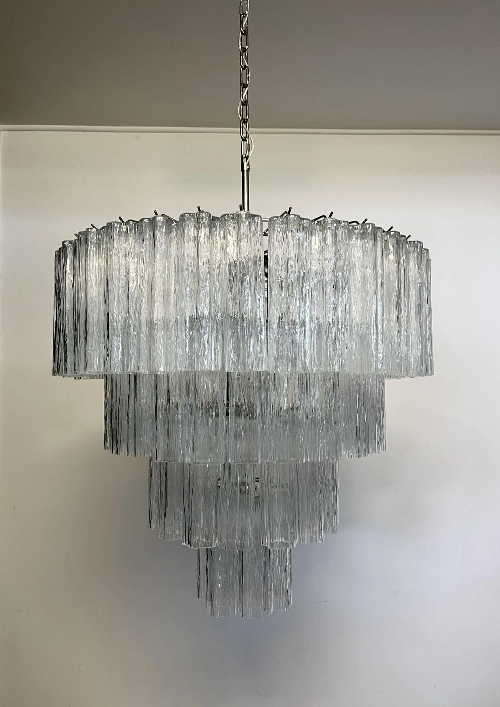 Vintage Murano Transparent Glass Chandelier product image
