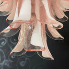 Vintage Pink Murano Glass Petals Chandelier product image