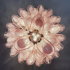 Vintage Pink Murano Glass Petals Chandelier product image