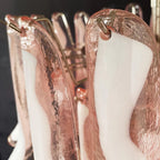 Vintage Pink Murano Glass Petals Chandelier product image