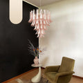 Vintage Pink Murano Glass Petals Chandelier product image