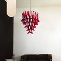 Vintage Red Murano Petals Chandelier product image