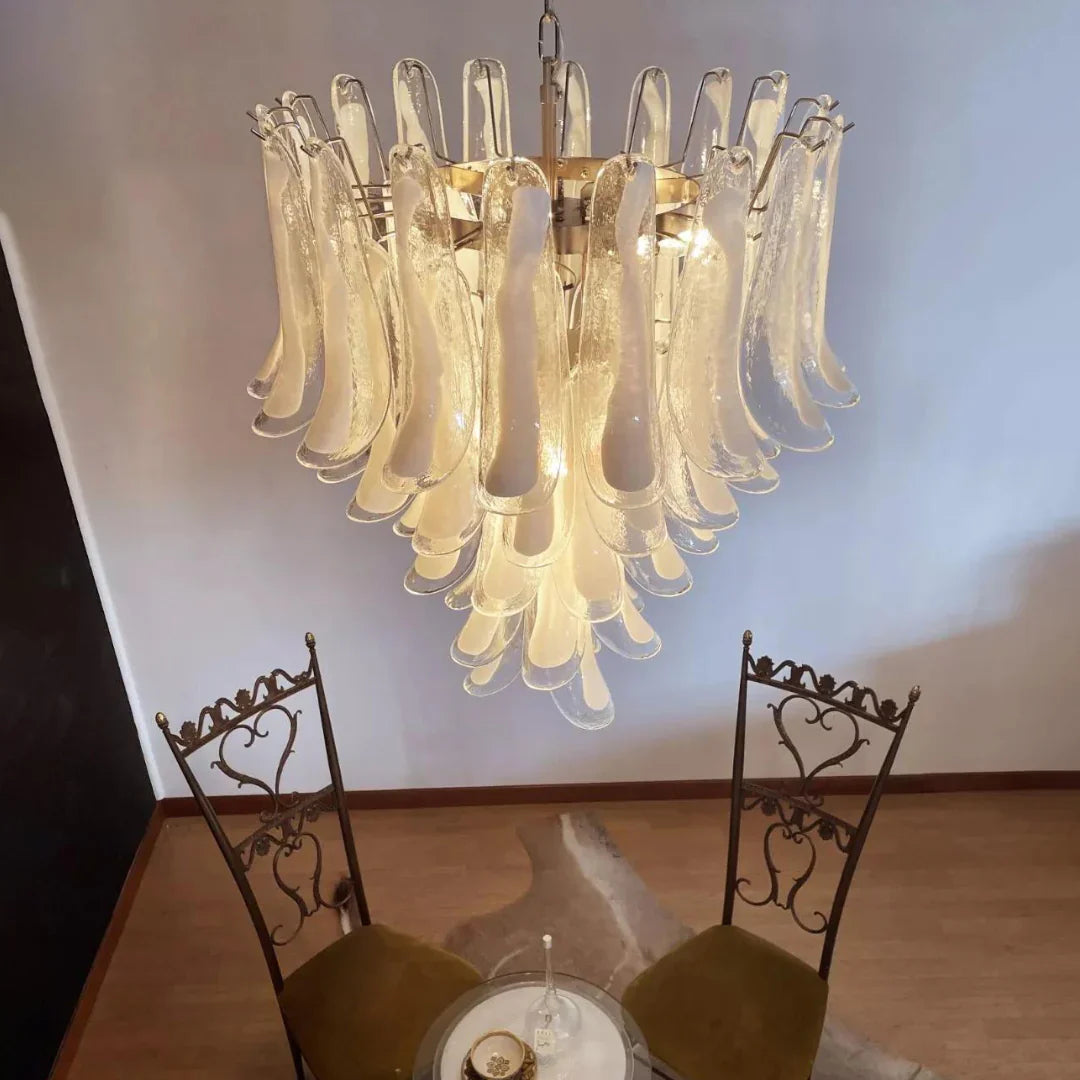 Vintage Transparent Murano Petals Chandelier product image