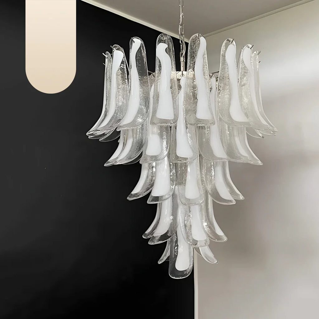 Vintage Transparent Murano Petals Chandelier product image