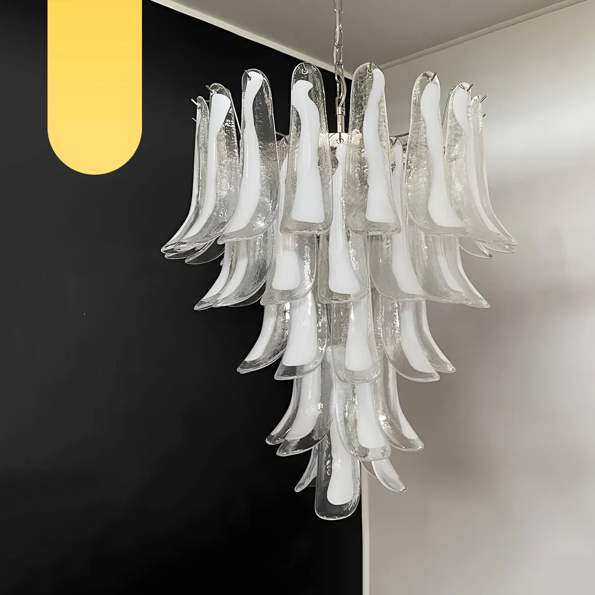Vintage Transparent Murano Petals Chandelier product image