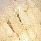 Vintage Transparent Murano Glass Petals Drop Chandelier product image