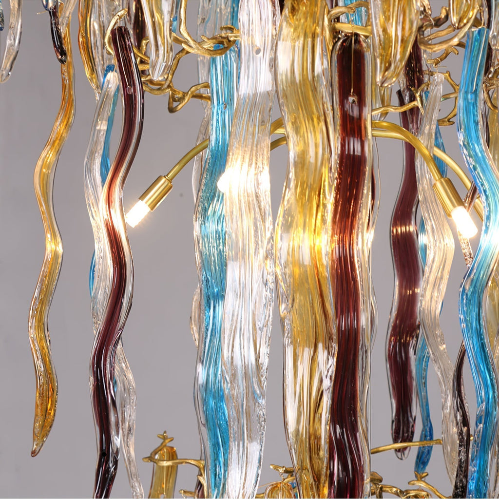 Waterfall Branch Colorful Chandelier product image